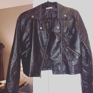 Size large Leather Jacket